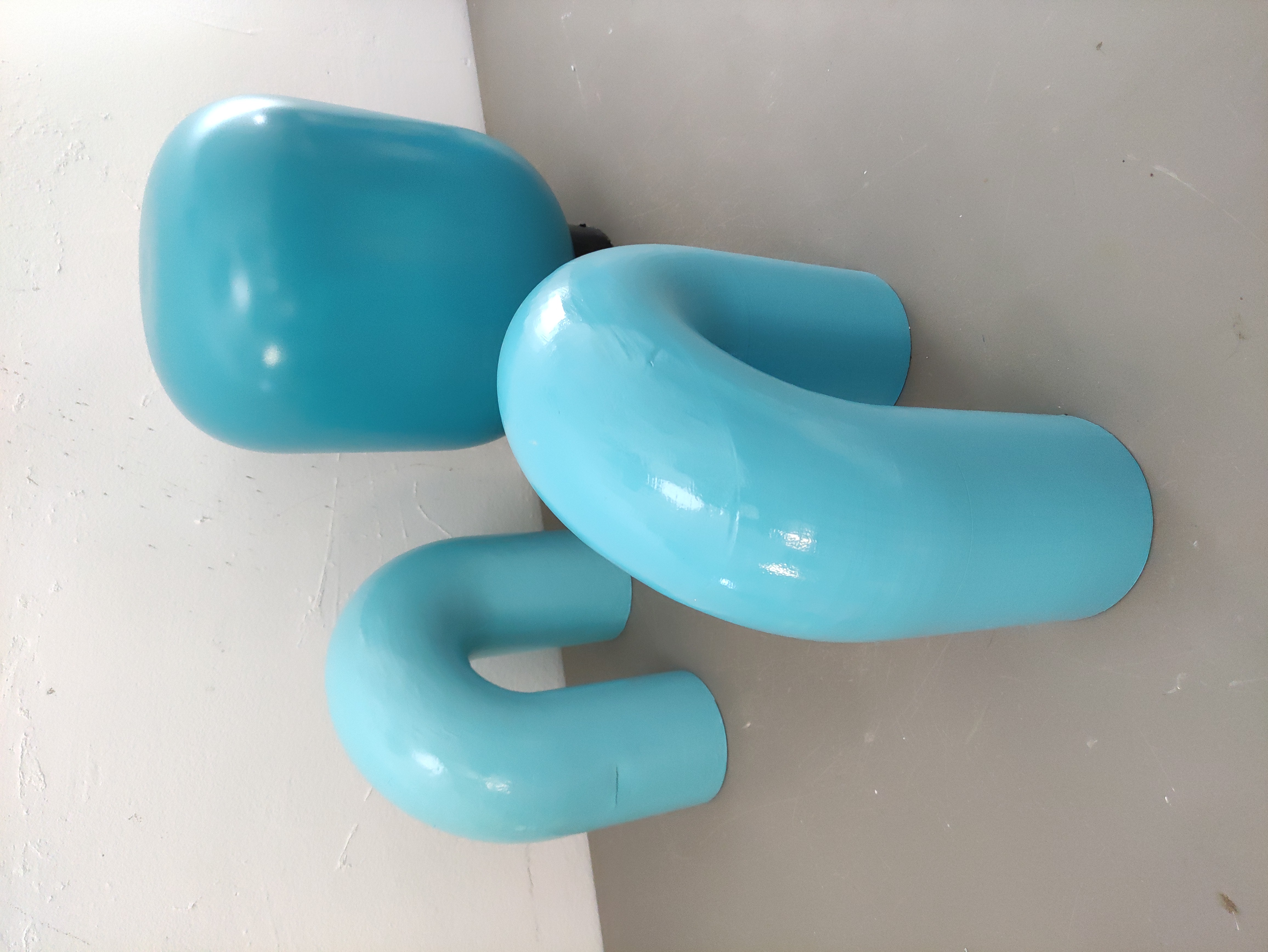 figura deco jarrón cristal plast pint 28x30x11 40x28 2+1u